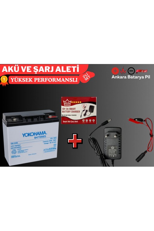 YOKOHAMA 12V 18 AH VE 3 AMPER AKÜ ŞARJ CİHAZI YOKOHAMA 12V 18 AH VE 3 AMPER AKÜ ŞARJ CİHAZI